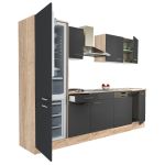 Leziter Mobilă de bucătărie Yorki 280 cu congelator inferior și frigider Mobalis Homvera