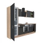 Leziter Mobilă de bucătărie Yorki 280 cu cuptor inferior și frigider cu congelator inferior Mobalis Homvera