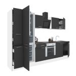 Leziter Mobilă de bucătărie Yorki 300 cu cuptor inferior și frigider cu congelator inferior Mobalis Homvera