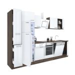 Leziter Mobilă de bucătărie Yorki 310 cu cuptor inferior și frigider congelator superior Mobalis Homvera