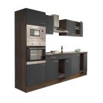 Leziter Mobilier de bucătărie Yorki 270 cu cuptor și cuptor cu microunde Mobalis Homvera