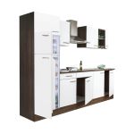 Leziter Mobilier de bucătărie Yorki 270 cu frigider cu congelator superior Mobalis Homvera