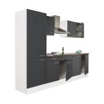 Leziter Mobilier de bucătărie Yorki 270 cu rafturi Mobalis Homvera