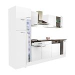 Leziter Mobilier de bucătărie Yorki 280 cu frigider cu congelator superior Mobalis Homvera