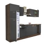 Leziter Mobilier de bucătărie Yorki 280 cu frigider cu congelator superior Mobalis Homvera