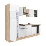 Leziter Mobilier de bucătărie Yorki 280 cu frigider cu congelator superior Mobalis Homvera