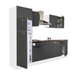 Leziter Mobilier de bucătărie Yorki 280 cu frigider cu congelator superior Mobalis Homvera