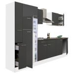 Leziter Mobilier de bucătărie Yorki 300 cu frigider cu congelator superior Mobalis Homvera