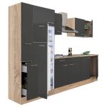 Leziter Mobilier de bucătărie Yorki 300 cu frigider cu congelator superior Mobalis Homvera