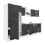 Leziter Mobilier de bucătărie Yorki 310 cu frigider cu congelator superior Mobalis Homvera