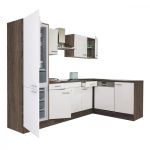 Leziter Unitate de bucătărie de colț Yorki 280 cu congelator inferior și frigider Mobalis Homvera