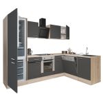 Leziter Unitate de bucătărie de colț Yorki 280 cu congelator inferior și frigider Mobalis Homvera