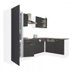 Leziter Unitate de bucătărie de colț Yorki 280 cu congelator inferior și frigider Mobalis Homvera