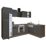 Leziter Unitate de bucătărie de colț Yorki 280 cu cuptor inferior și frigider cu congelator superior Mobalis Homvera