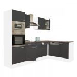 Leziter Unitate de bucătărie de colț Yorki 280 cu cuptor și cuptor cu microunde Mobalis Homvera