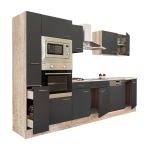 Leziter Mobilă de bucătărie Yorki 310 cu cuptor și cuptor cu microunde Mobalis Homvera