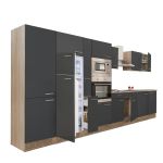 Leziter Mobilier de bucătărie Yorki 420 cu frigider cu congelator superior Mobalis Homvera