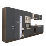 Leziter Mobilier de bucătărie Yorki 430 cu frigider cu congelator superior Mobalis Homvera