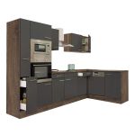 Leziter Unitate de bucătărie de colț Yorki 310 cu cuptor și cuptor cu microunde Mobalis Homvera