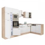 Leziter Unitate de bucătărie de colț Yorki 340 cu congelator superior și frigider Mobalis Homvera