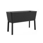 Curver Cutie de flori Splendor din plastic, 120 l, din răchită și ratan Mobalis Homvera