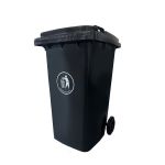 Leziter Container deșeuri 240L negru Mobalis Homvera