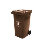 Mirpol Container deșeuri 240L maro Mobalis Homvera