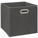 Cutie depozitare 5Five, polipropilena, pliabila, 31x31x31 cm, gri inchis Household NewTrend