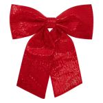 Fundita decorativa mare cu paiete pentru bradul de Craciun, 39x47 cm, rosu Household NewTrend