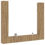 Dulapuri TV montate pe perete 6 buc. stejar artizanal Lemn GartenMobel Dekor