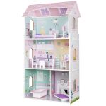 Homelux Casă de păpuși din lemn Jagodowa Residence cu mobilier Mobalis Homvera