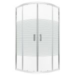 Kerra Cabină de duș curbată Madera 90x90x165 fără cădiță Mobalis Homvera