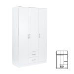 Leziter Dulap Miami 120x205 cm alb-alb Mobalis Homvera