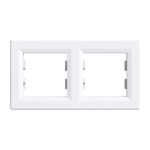 Leziter Nova ramă dublă orizontală albă Mobalis Homvera