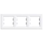 Leziter Nova ramă triplă orizontală albă Mobalis Homvera