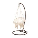 Leziter Scaun suspendat Cardenas cu suport bej-maro Mobalis Homvera