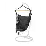 Leziter Scaun suspendat Puerto cu suport alb-negru Mobalis Homvera