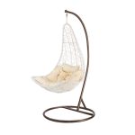 Leziter Scaun suspendat de grădină Natal alb-maro Mobalis Homvera