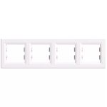 Leziter Nova cadru cvadruplu orizontal alb Mobalis Homvera