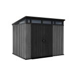 Curver Căsuță de grădină din plastic Signature PENT 9x7, gri venețian Mobalis Homvera