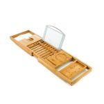 Leziter Tavă reglabilă pentru cadă din bambus Mobalis Homvera