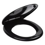 Kerra Capac de toaletă universal cu închidere silențioasă Julia Black Mobalis Homvera