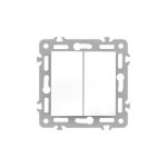 Leziter Întrerupător pentru candelabru Nova 10A 250V fără ramă 105 alb Mobalis Homvera