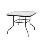 Leziter Masă de grădină Vella cu cadru metalic și sticlă Mobalis Homvera