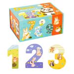 Leziter Puzzle din lemn cu numere Mobalis Homvera