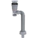 Leziter Scurgere Klikk-Klakk pentru lavoar standard cu sifon și țeavă flexibilă Mobalis Homvera