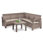 Curver Canapea de colț relaxantă Corfu cu masă Rosario Mobalis Homvera