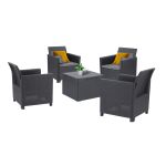 Curver Set de mobilier de grădină Claire II cu 4 locuri Mobalis Homvera