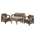 Curver Set de mobilier de grădină Corfu Light cu masă Chicago Mobalis Homvera