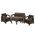 Curver Set de mobilier de grădină Corfu Light cu masă Chicago Mobalis Homvera